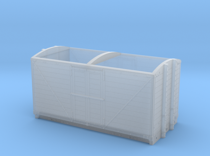 LNWR 6ton Refrigerator Van body - 4mm scale 3d printed