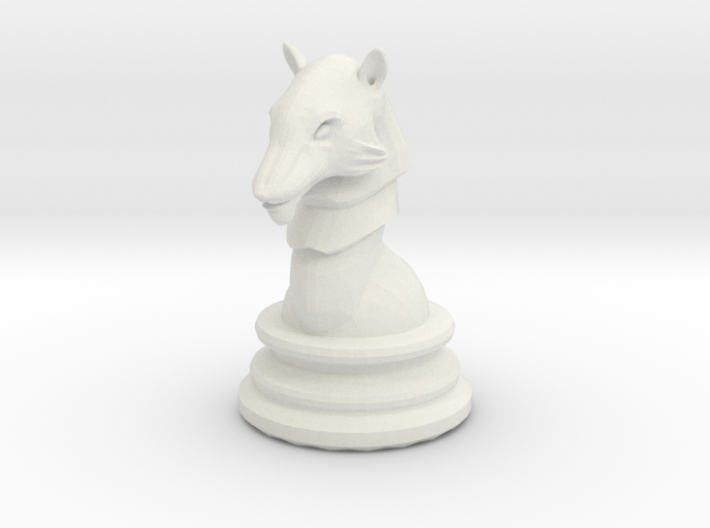 Wolf Chess Pawn - regular 3d printed