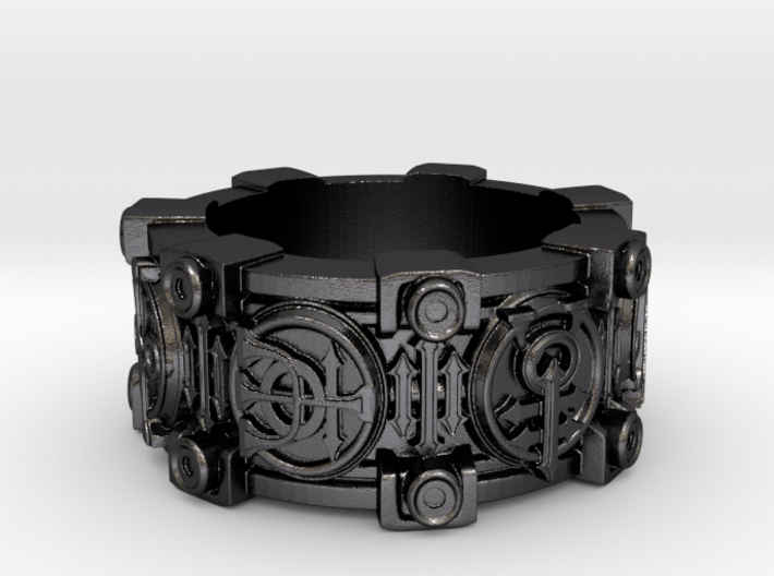 Alchemical Sigil Ring (US Size 6) 3d printed