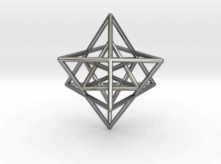 Sacred Geometry: Merkabah2 50mm 2 Nested Star Tetr 3d printed