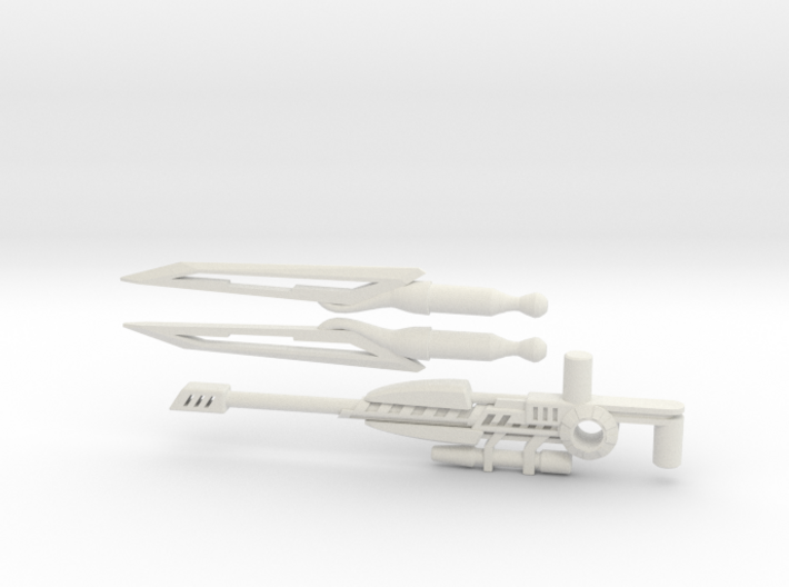 Cybernetic Assassination Weapons Pack 3d printed