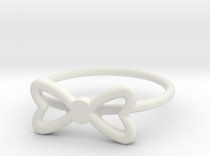 Knuckle Bow Ring, subtle and chic. 3d printed