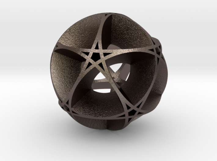 Pentragram Dodecahedron 1 (wide) 3d printed