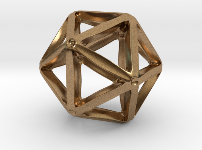 Icosahedral Pendant 28mm 3d printed