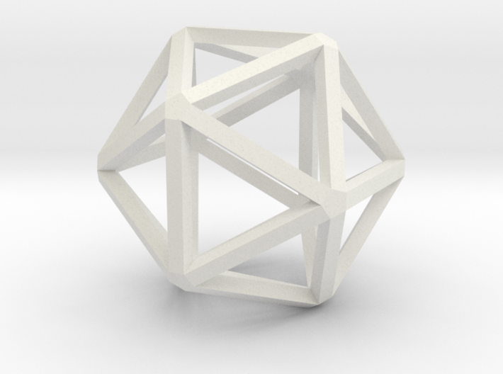 Icosahedron Thinner 25mm 3d printed