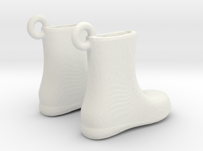 Boots Earrings 3d printed