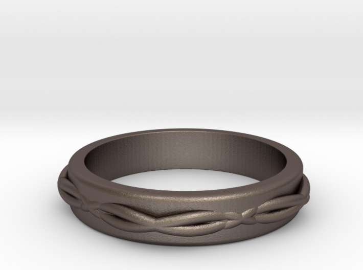 Woven Ring Thick 3d printed