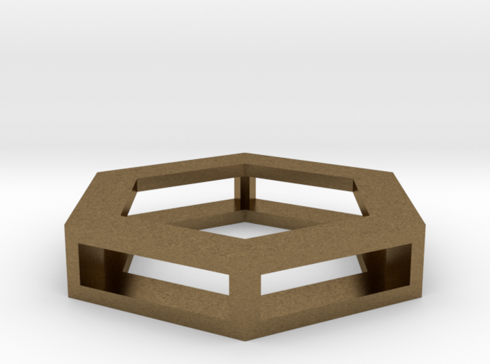 Simple Hexagon Pendant 3d printed