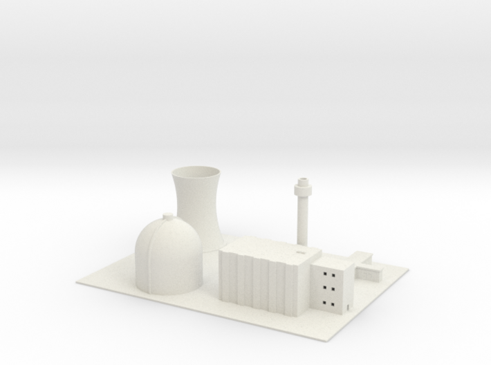 1/700 Yong-Byon Nuclear Reactor 3d printed