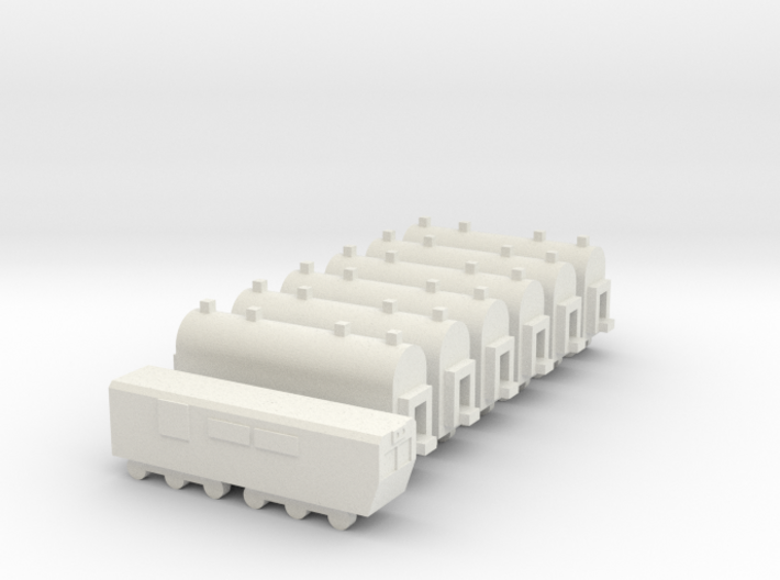 1/700 Passenger Train Set 3d printed