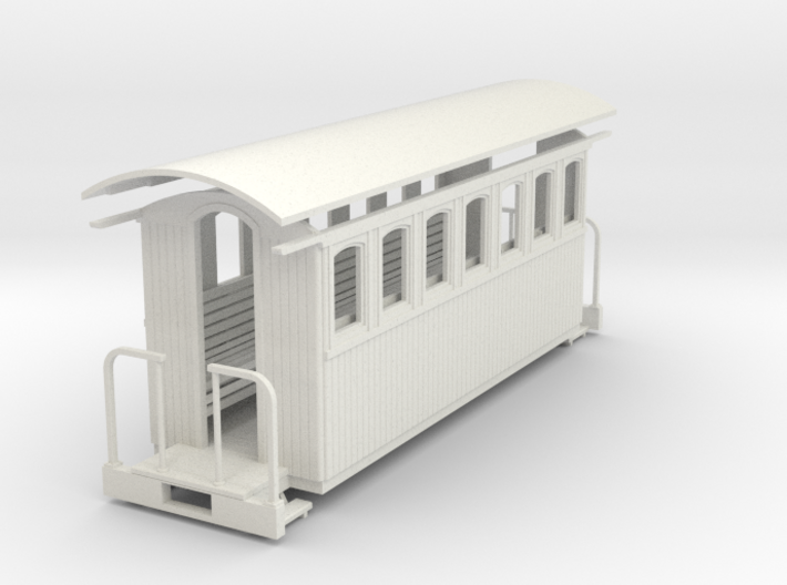 On30 20ft passenger car - 7 window 3d printed