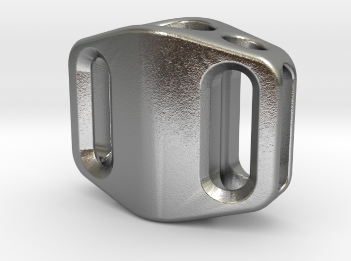 Pedal Bead Ver.2: Tritium (Silver/Brass/Plastic) 3d printed 