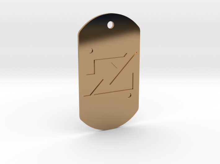 zod kandorian dog tag double sided 3d printed
