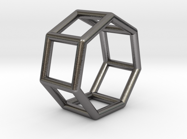 0360 Heptagonal Prism E (a=1cm) #001 3d printed