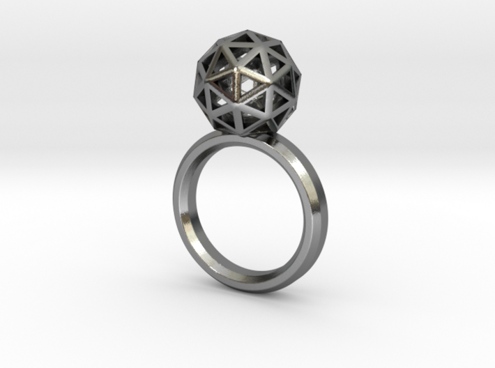 Geodesic Dome Ring size 7 3d printed