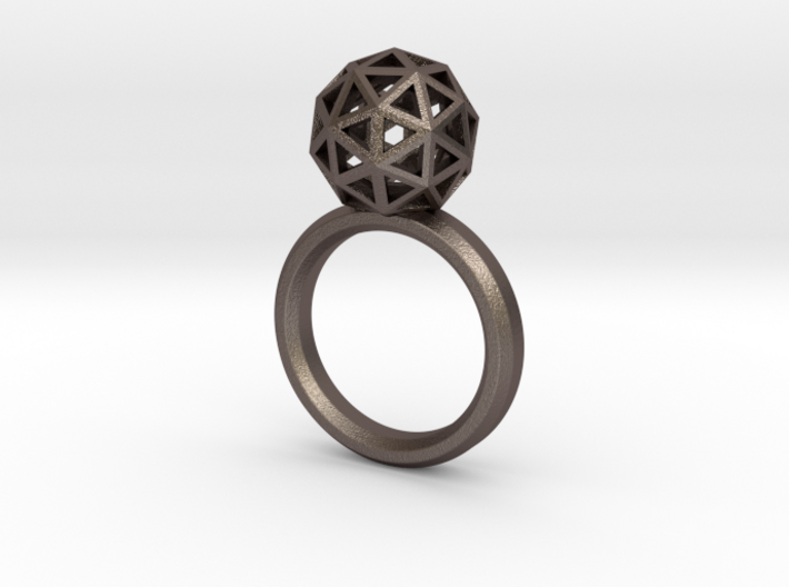 Geodesic Dome Ring size 7.5 3d printed