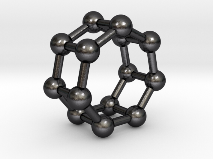 0350 Heptagonal Prism V&amp;E (a=1cm) #003 3d printed