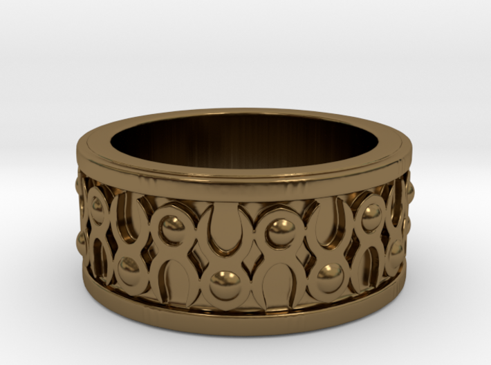 Minotaur Horn Ring 3d printed