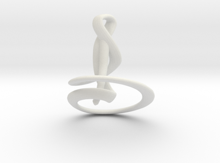 Calla Lily Necklace 3d printed