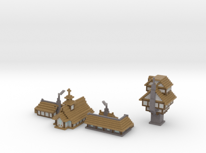 Medieval Buildings 2 3d printed
