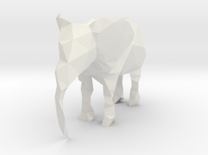 Polygon Elephant 3d printed 