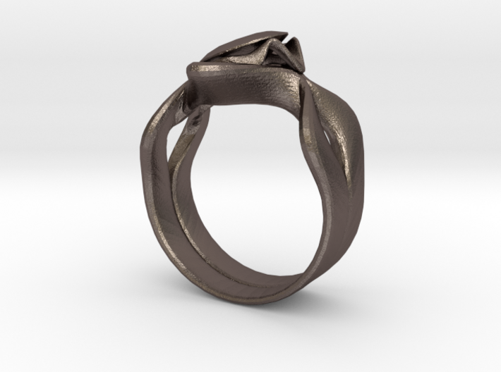 Lotus Ring 3d printed