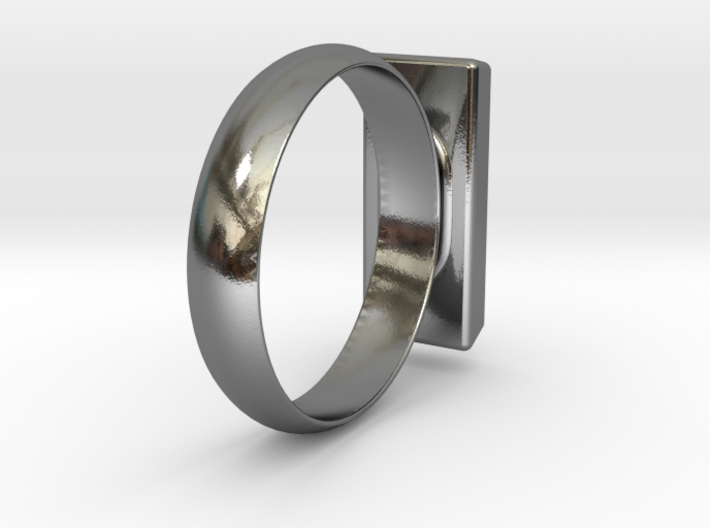 Golden Brick Ring 3d printed