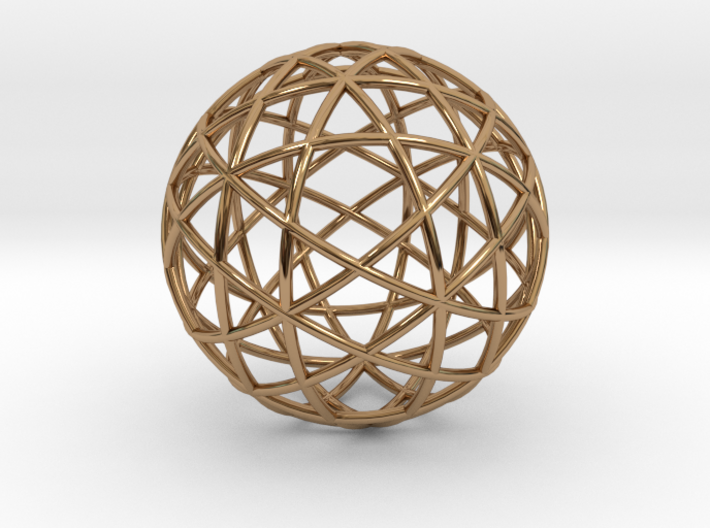 Star Cage: Sacred Geometry 12 Circles 40mm 3d printed