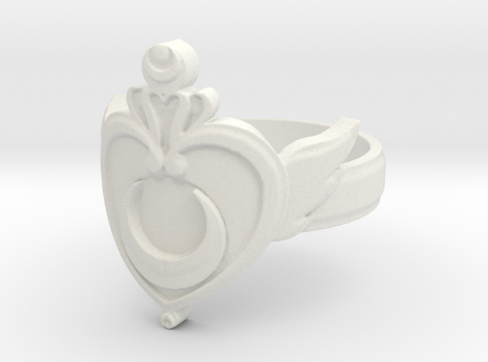 Crisis Moon Ring 6 open center Ring Size 6 3d printed