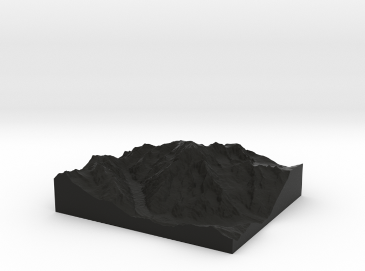 Model of Mont Blanc Pic Louis Amedée 3d printed