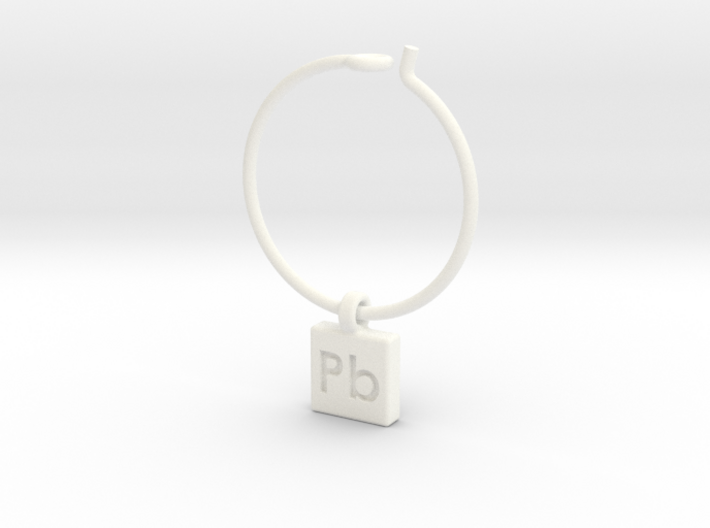 Element Wine Charm - Pb 3d printed