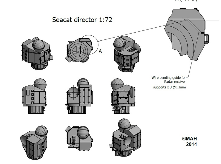 Seacat Director 1/72 3d printed 