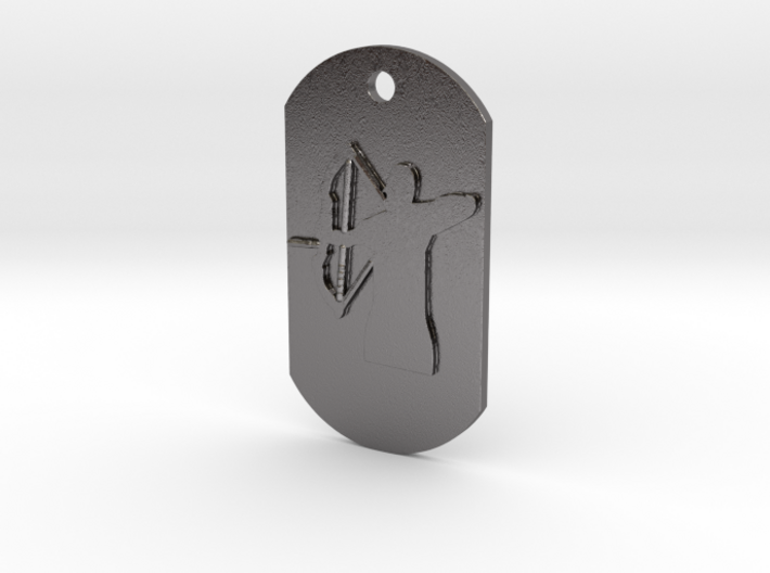 Bow Hunter Dog Tag 3d printed