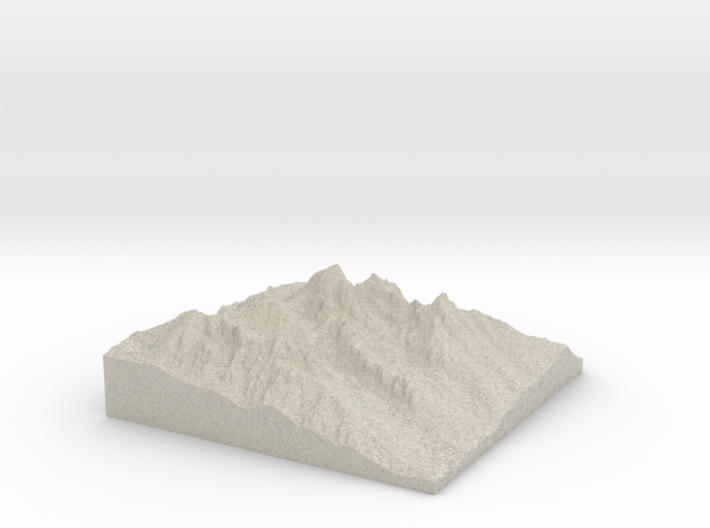 Model of Teepe Glacier 3d printed