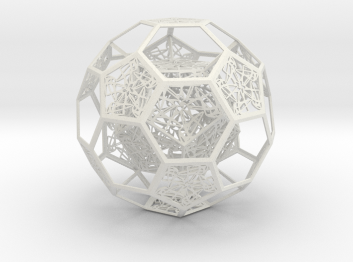 Dodecahedron in Truncated Icosahedron with pentag 3d printed