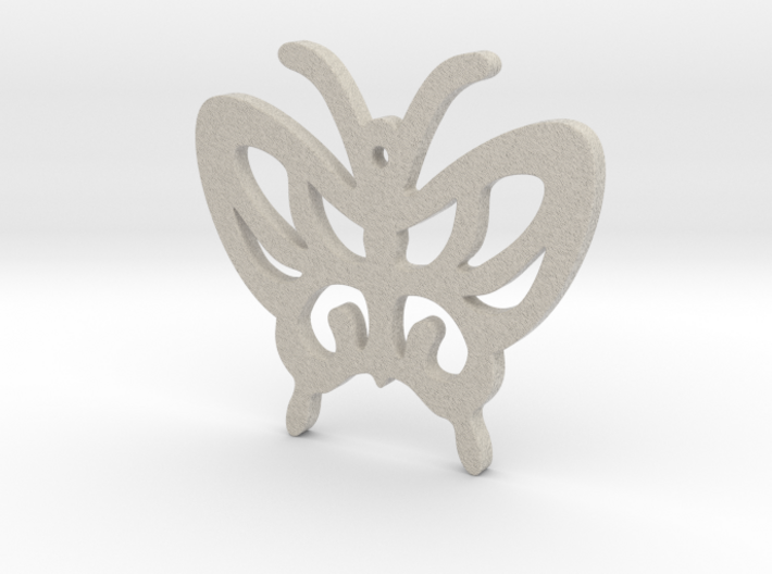 Butterfly Pendant 3d printed