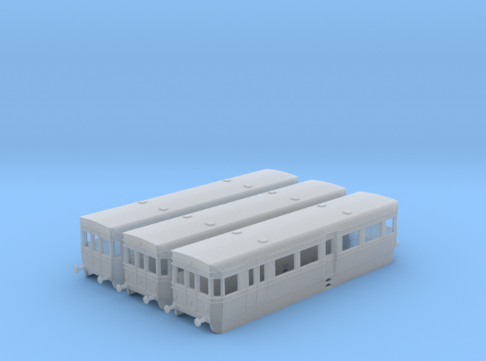 British Rail BUT ACV Railbus Set (N Gauge) 3d printed