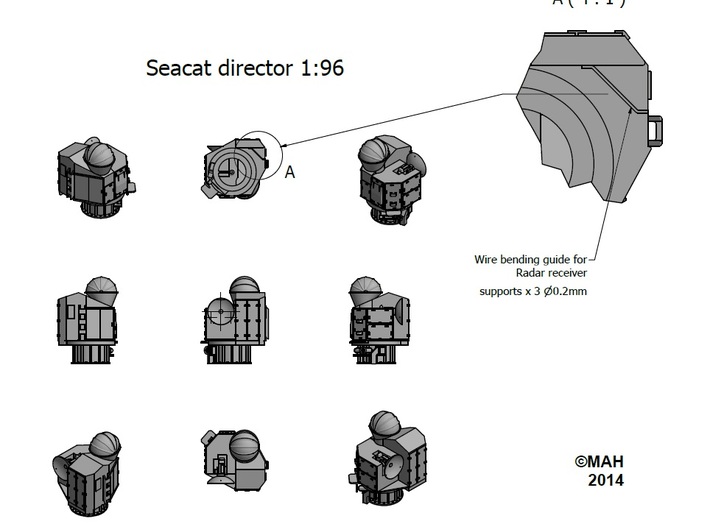 Seacat Director 1/96 3d printed 