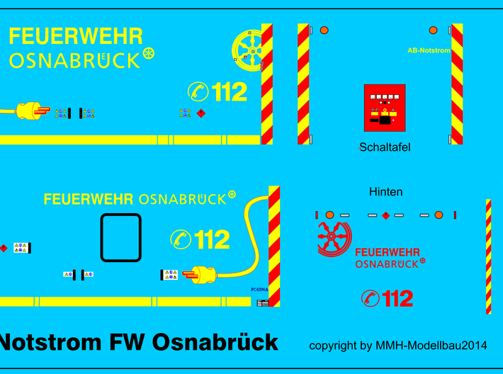 AB-Notstrom Osnabrück  3d printed 