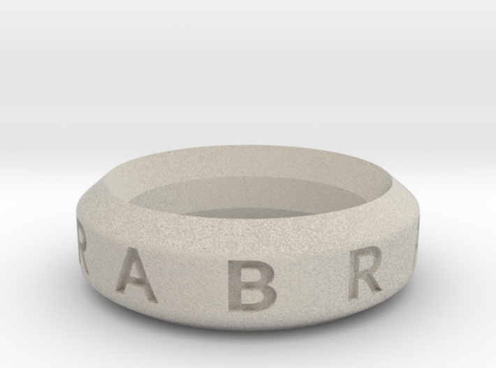 Abracadabra Ring 3d printed