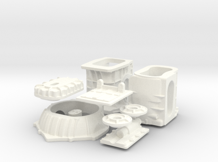 1/8 T-44 Transaxle With Chevy Bellhousing 3d printed