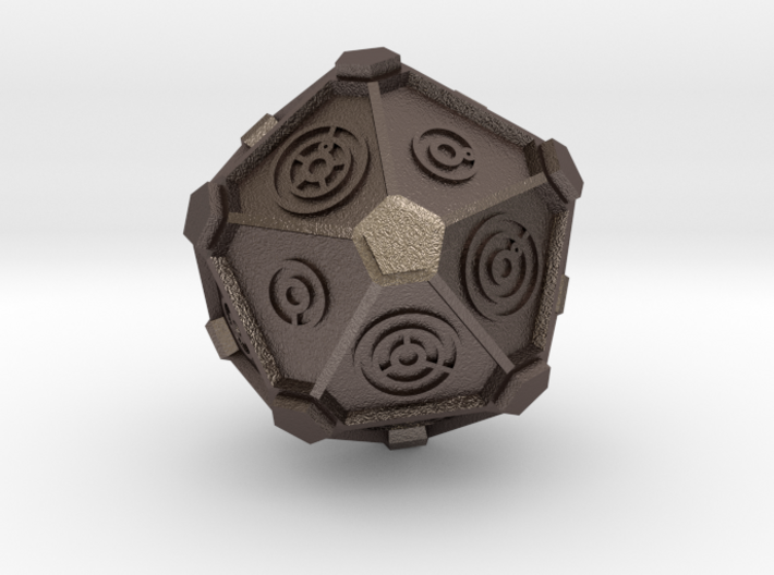 Dr. Who Gallifreyan D20 (20mm) 3d printed