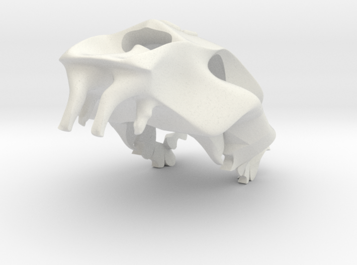 Tiger Skull pendant 3d printed
