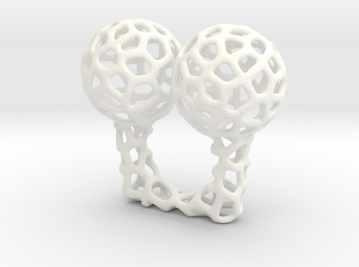 Vorronoi Ring 3d printed