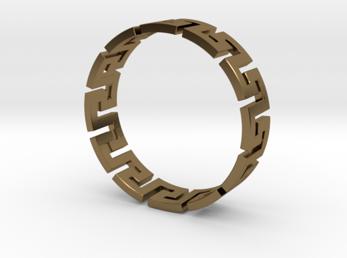 Meander Ring X12 3d printed