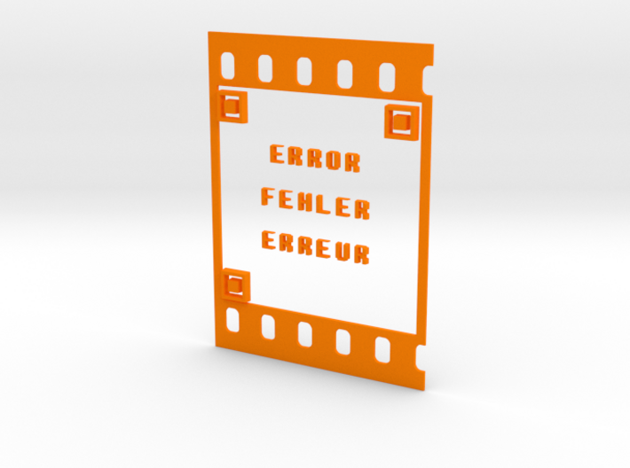 FILM ERROR FEHLER ERREUR 3d printed