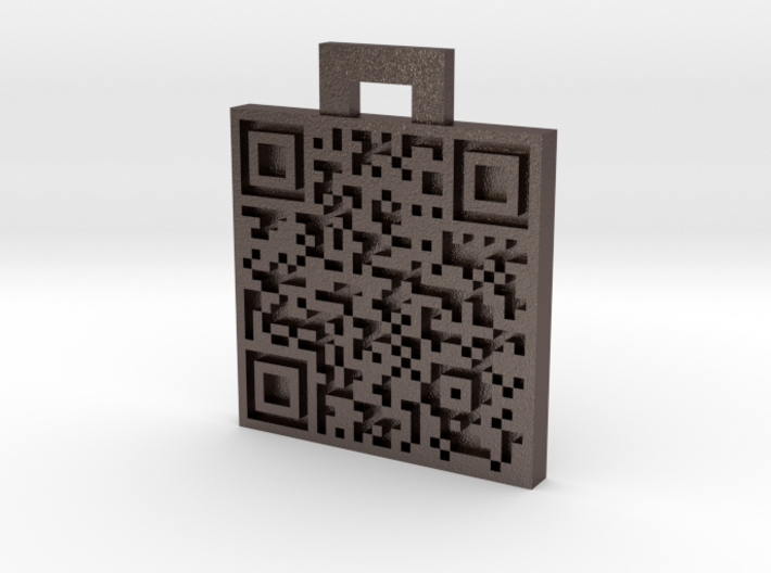 QRCode -- My name is Mike, and you\'re a nerd. 3d printed