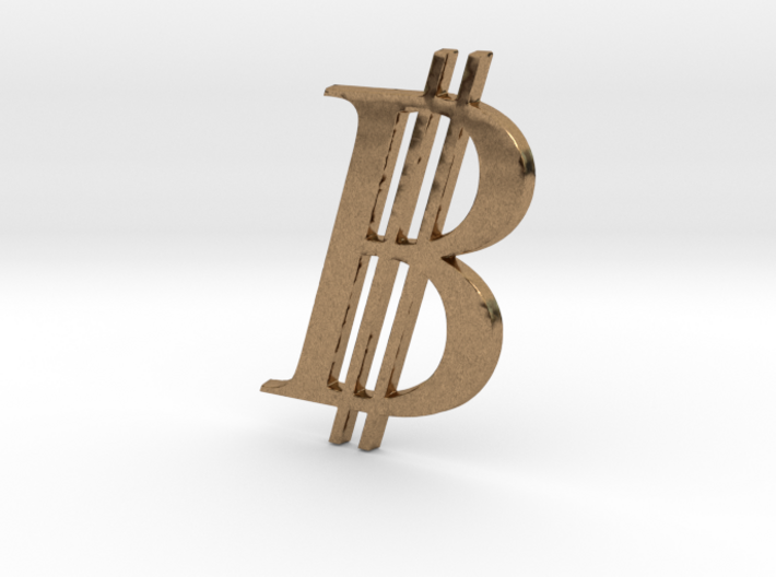 Bitcoin Logo 3D 80mm 3d printed