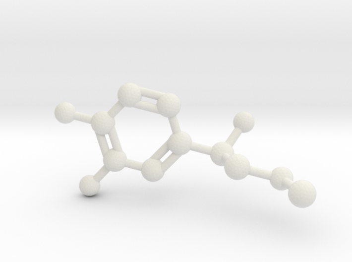 Adrenalin Molecule Pendant BIG 3d printed