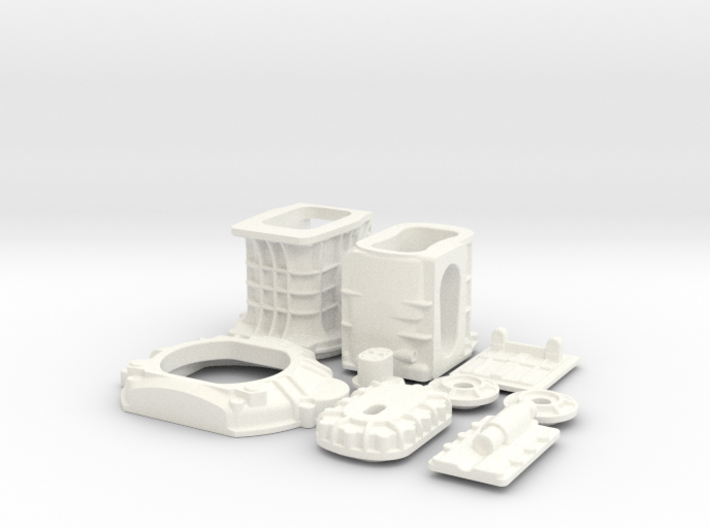 1/12 T-44 Transaxle With Ford 427 SO Bellhousing 3d printed